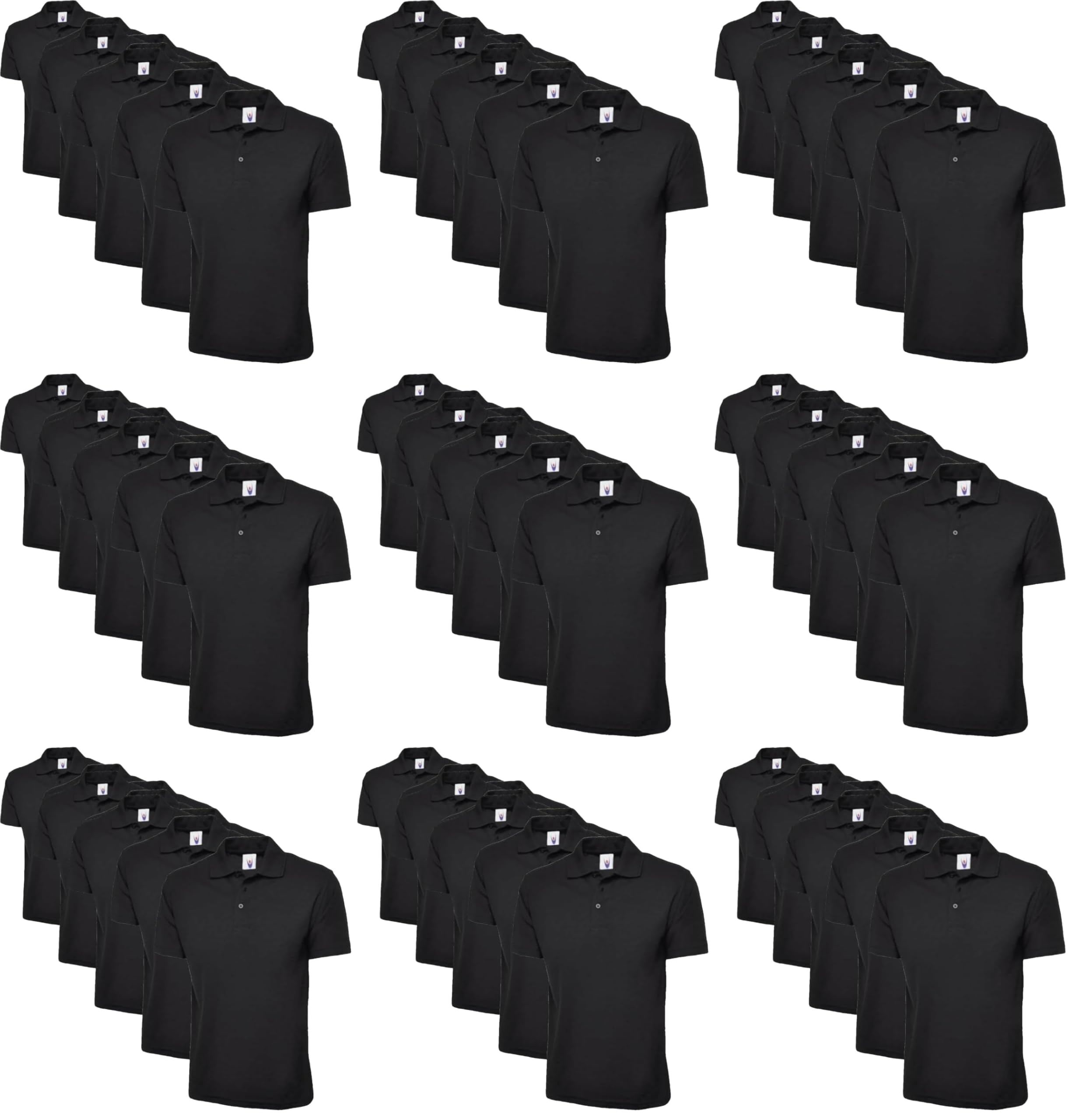 Uneek clothing Classic Poloshirt Black