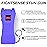 FIGHTSENSE Super Heavy Duty Keychain Stun Gun with Flashlight for Men and Women self Defense Device, Rechargeable Stun Gun, Nylon Holsters (Purple USB)