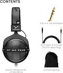 beyerdynamic DT 990 Pro X Over-Ear Studio Wired Headphones for Mixing, Mastering, and Editing (Open) with Detachable Cable Handmade in Germany (48 Ohms, Black)