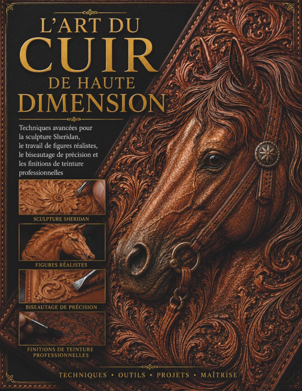 L'art du cuir de haute dimension: Techniques avancées pour la sculpture Sheridan, le travail de figures réalistes, le biseautage de précision et les finitions de teinture professionnelles