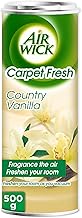 Air Wick Carpet Fresh, Neutralises Odour, Fragrances the Air, Freshens as you Vacuum, Easy to Use Carpet Powder Deodoriser, Country Vanilla Fragrance, 500g