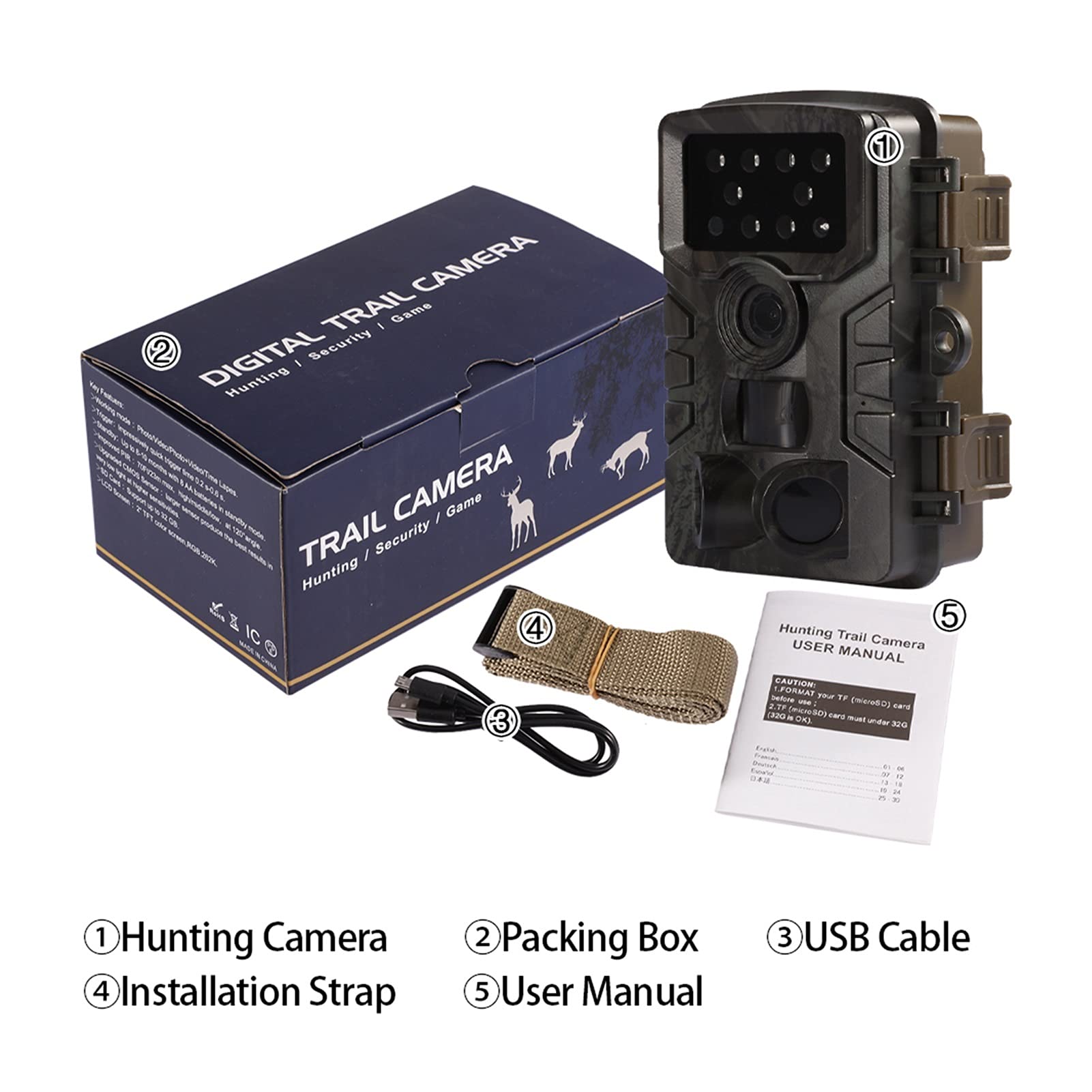 Amazon | 防犯カメラ カメラ20MP 1080P PIRワイルドトレイルカメラ