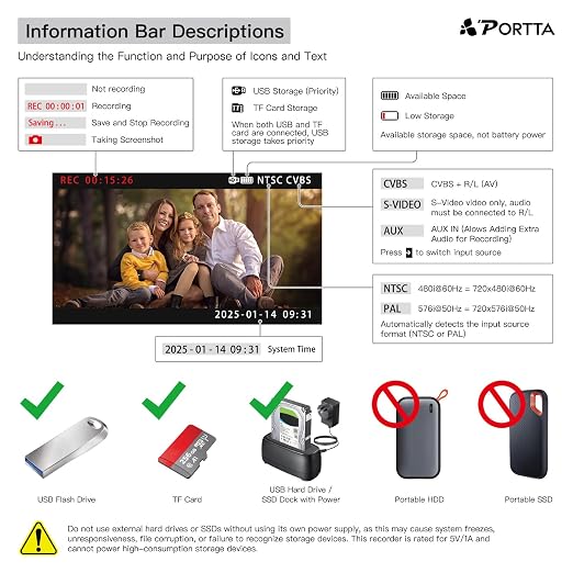 Convertidor de video VHS a digital Portta VD10 miniatura 9