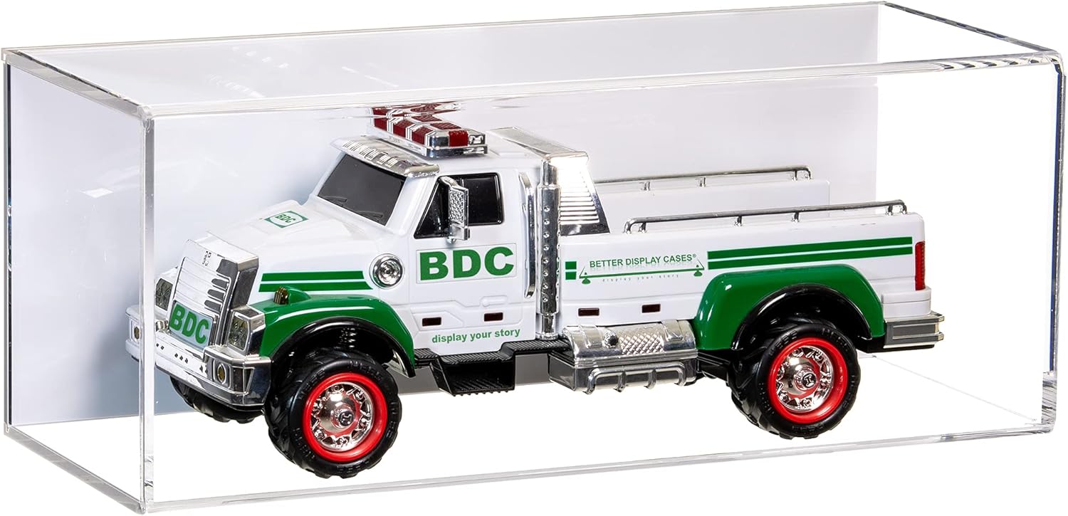 Versatile Acrylic Display Case with White Back Horizontal Wall Mount 6 x 6 x 15 (A078-WB-H-WM)