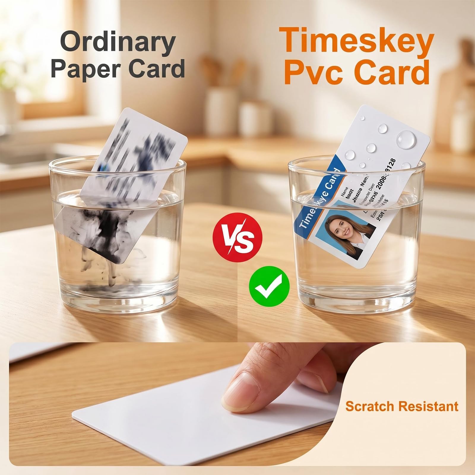 100 Stück Inkjet-bedruckbare PVC-ID-Karten, kompatibel mit Epson und Canon Inkjet-Druckern, CR80 30 MIL Dicke, wasserdichtes Material, beidseitig bedruckbar