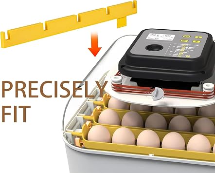 TEYOUYI 2-Pack Egg Turner Support Bars for Maticoopx 30 Incubator,Holds 5 Baskets Automatic Egg Roller (Yellow)