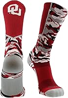 Vista 13 de TCK NCAA Woodland Camo Crew Socks – Officially Licensed Collegiate Fan Gear – Durable Cushioned Moisture Wicking Socks