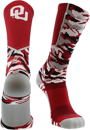 Miniatura 13 de TCK NCAA Woodland Camo Crew Socks – Officially Licensed Collegiate Fan Gear – Durable Cushioned Moisture Wicking Socks
