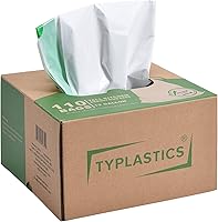 Vista 5 de TYPLASTICS Bolsas de basura altas con cordón para cocina, 13 galones, 110