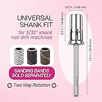 Vista 3 de Pana - 100 unidades de bandas para limar las uñas, con mandril color plata u oro