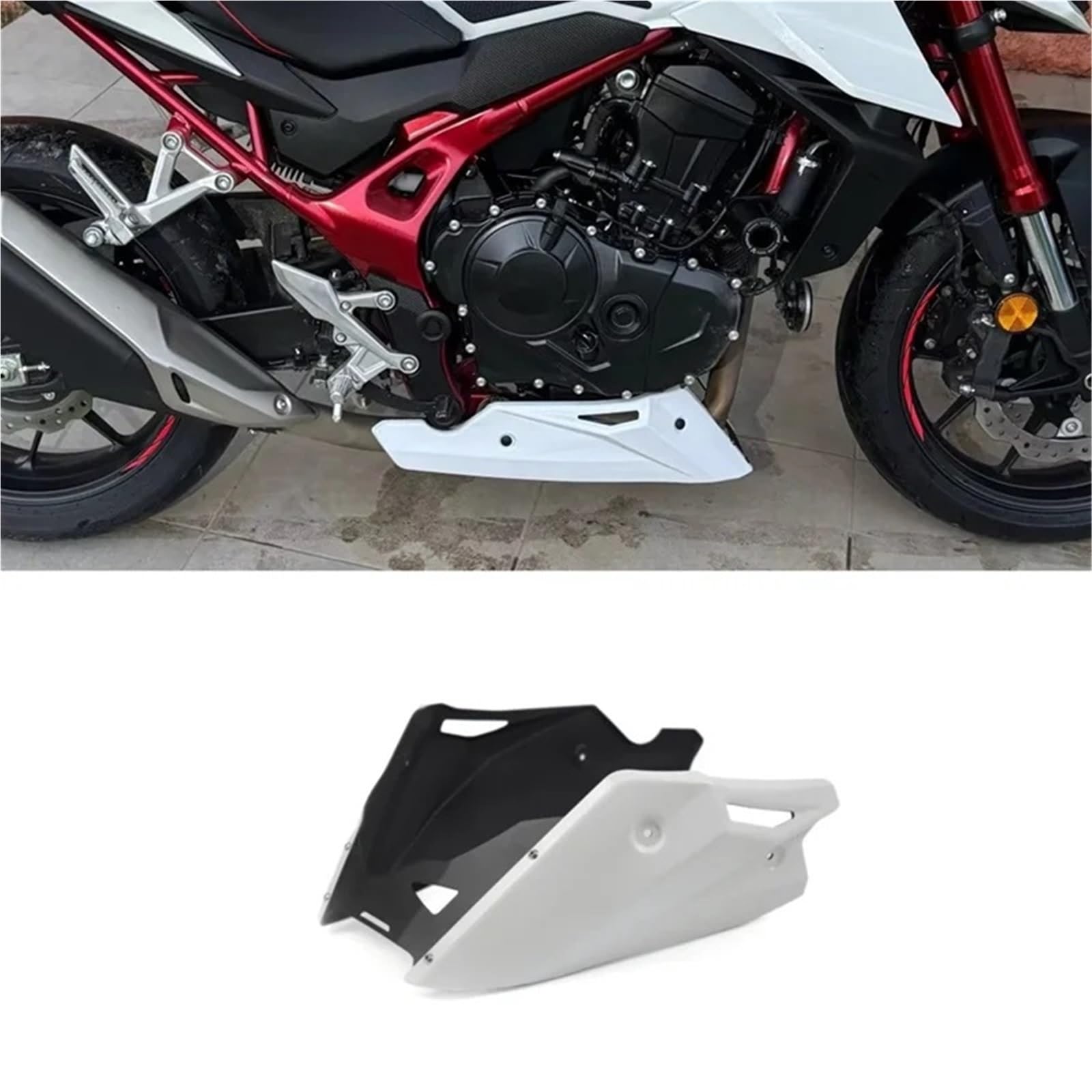 Front Bumper Splitter dachowy Osłona dolnej ramy silnika kompatybilna z modelem Pasuje do Honda CB750 Hornet 2023-2024