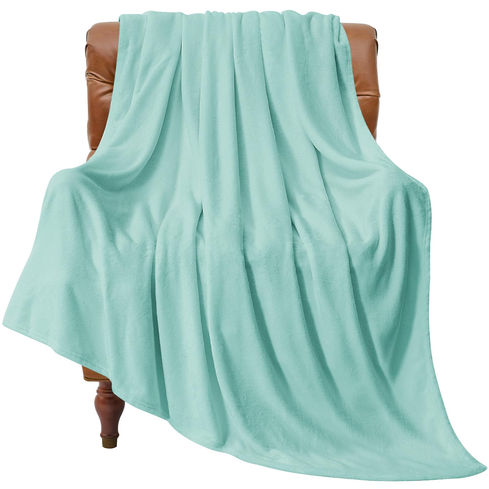 BEDELITE Fleece Blanket Twin Size Haze Blue Throw Blankets for Couch & Bed, Luxury Plush Cozy Fuzzy Blanket 60x80 inches, Super Soft Warm Lightweight Throw Blanket for Travel Camping