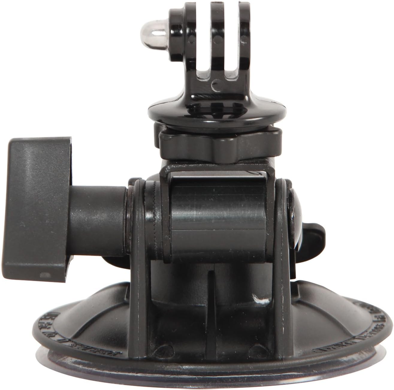 Delkin Devices Fat Gecko Stealth Suction Camera Mount with GoPro Adapter - Powerful Suction Cup GoPro Mount for Car, Motorcycle, Boat, Window | Secure and Adjustable Action Camera Holder