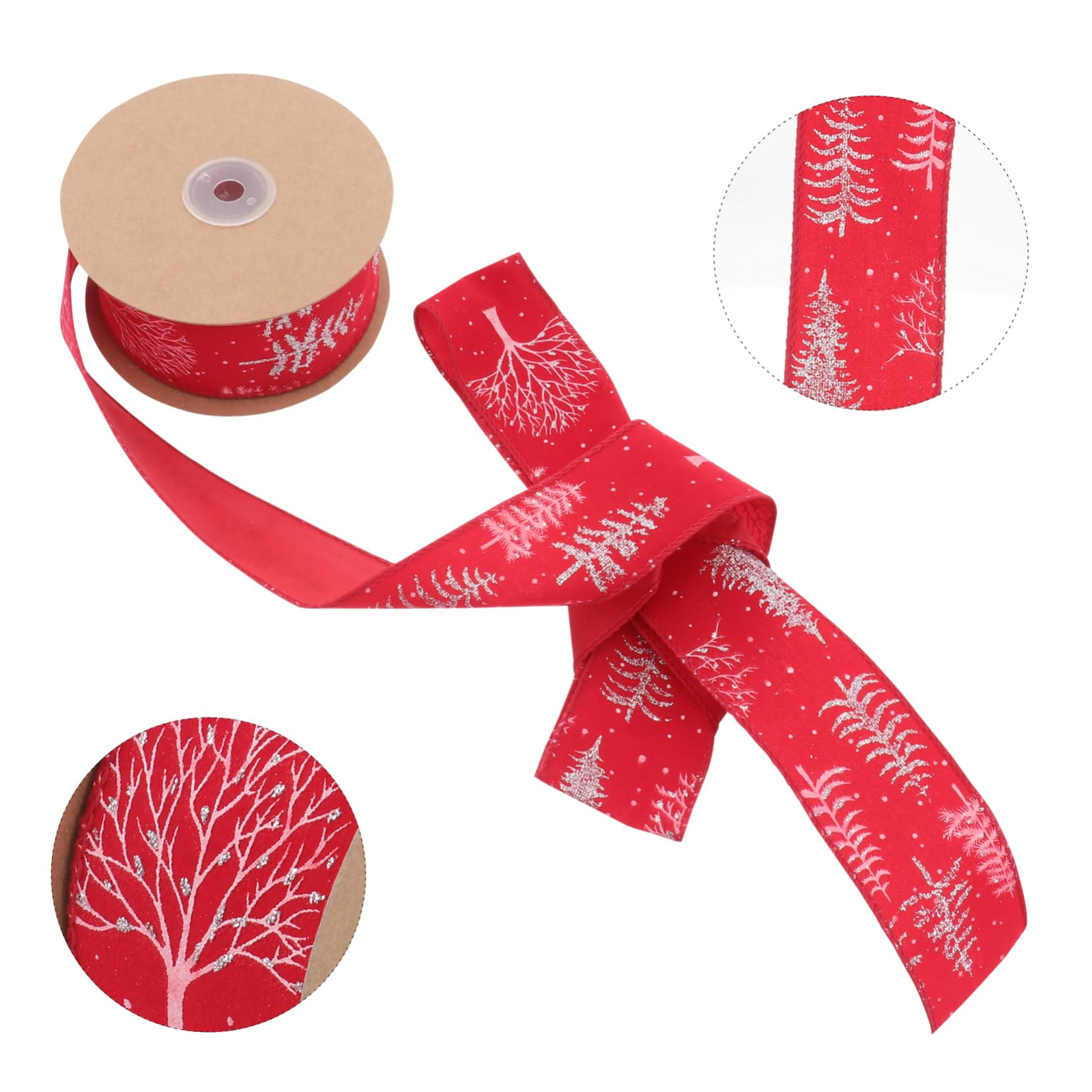 Operitacx 3rollen Weihnachtsbaum Dekorationsband Weihnachtsribbon Für Bastelarbeiten Farbenfrohes Design Für Feste Geschenkverpackung Und Hochzeiten