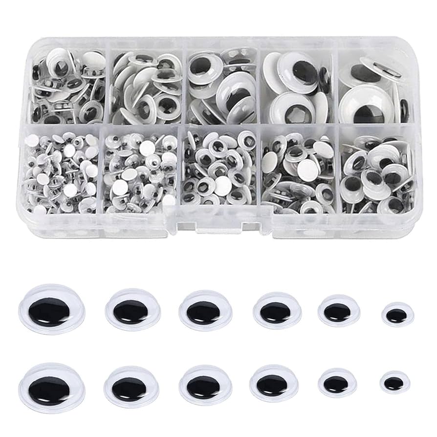 Amazon.co.jp: 目玉シール 人形アイ 動物 人形 アイ 白黒目