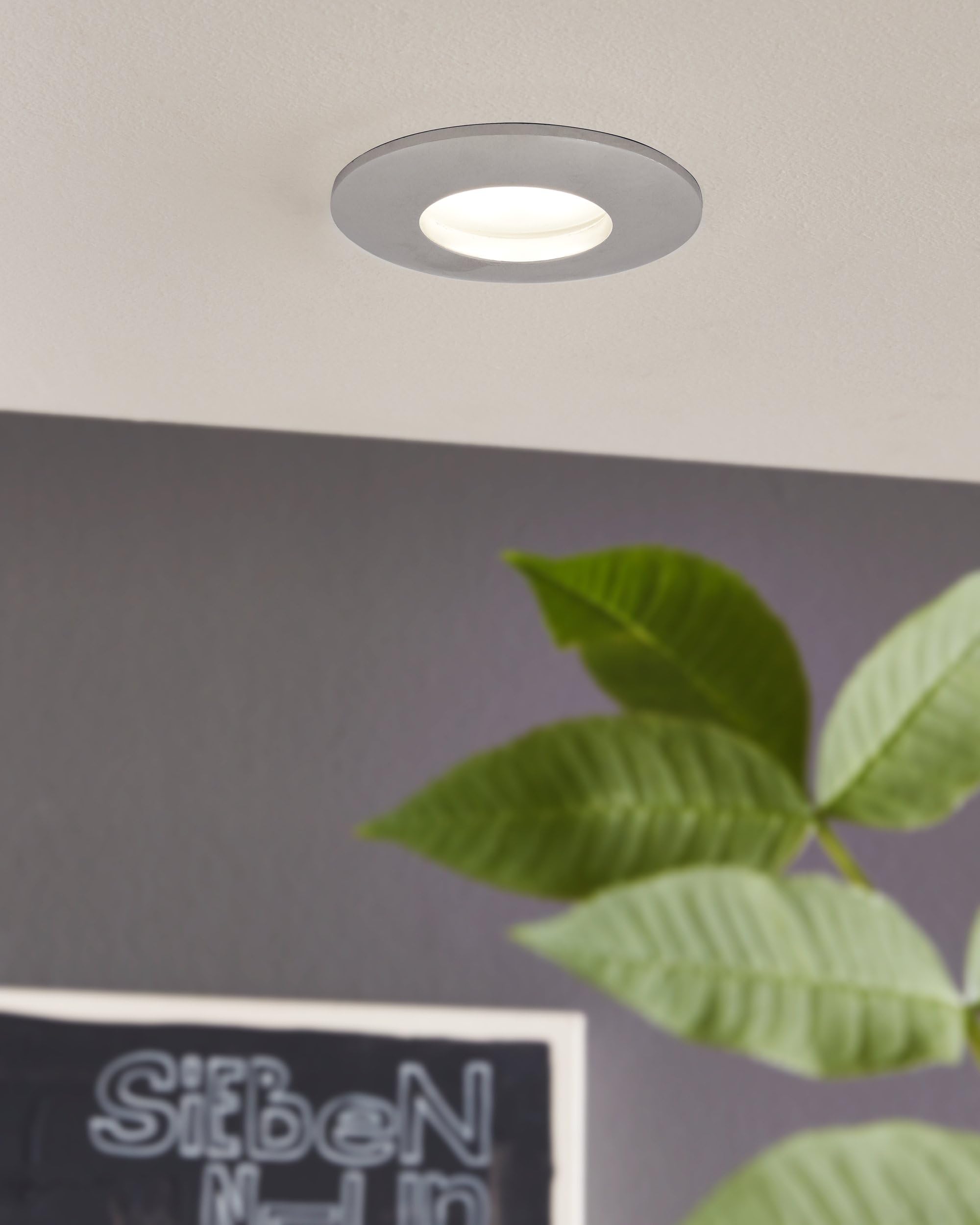 EGLO 97427 MARGO-LED LED Bathroom Recessed Spotlight Ceiling Light in Chrome - Image 2