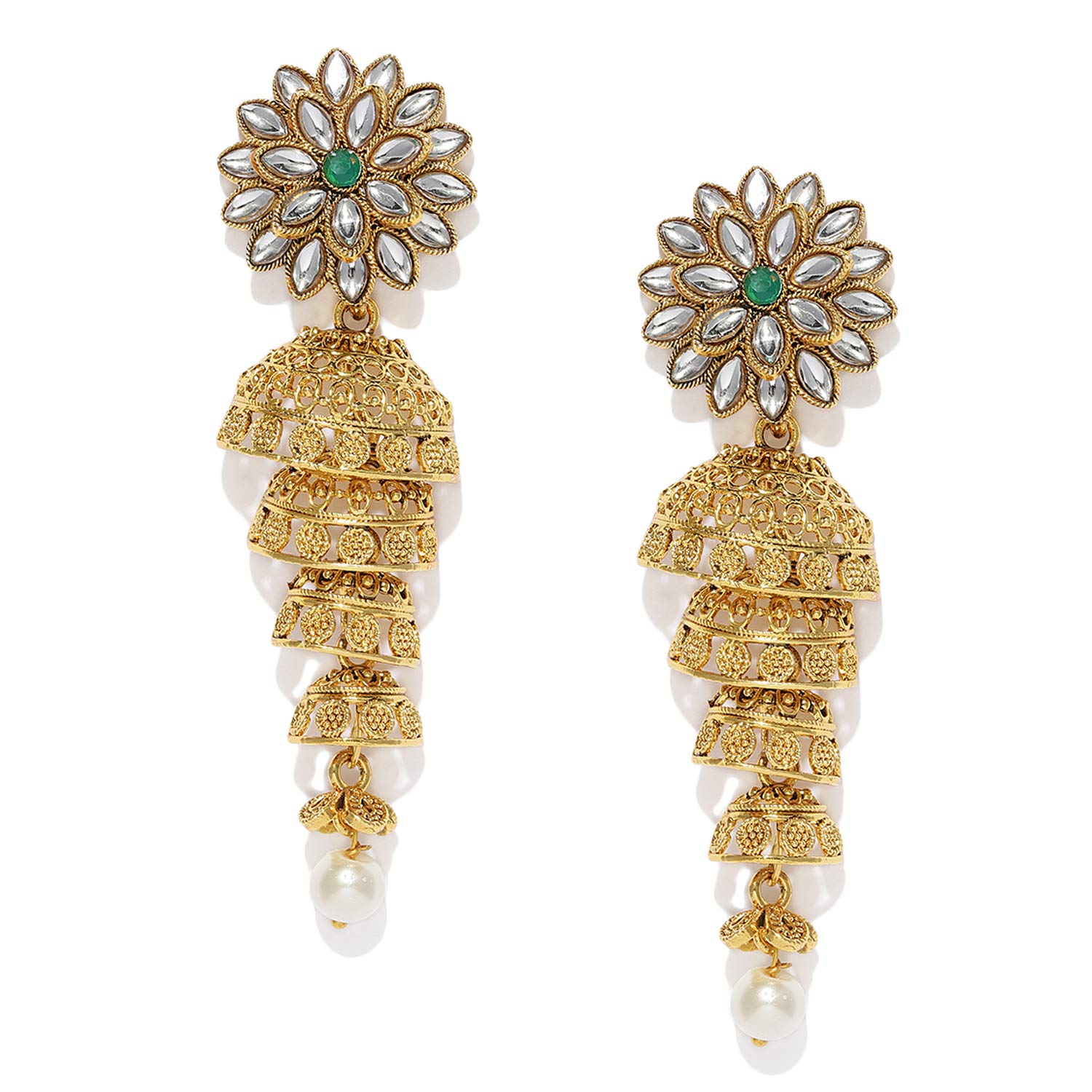 See full amazon price history chart for Sukkhi Ravishing Gold-plated Pearl Chandelier Earrings for Women (Golden) (E83494) Sukkhi Ravishing Gold-plated Pearl Chandelier Earrings for Women (Golden) (E83494) (B0861Q7XP9) Amazon Price History, Amazon Price Tracker