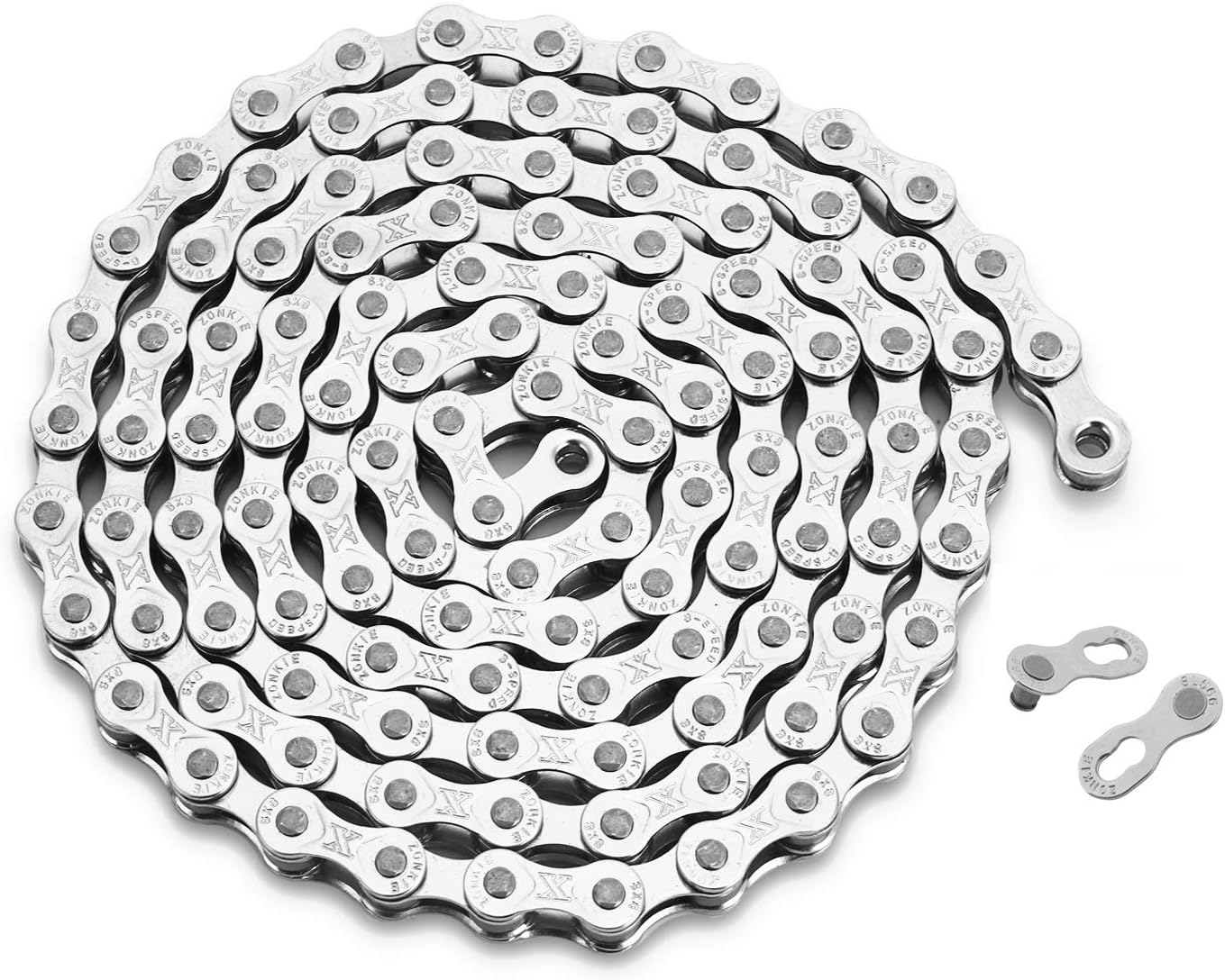 ZONKIE 6/7/8 Speed Bike Chain 1/2 x 3/32 Inch 116 Links