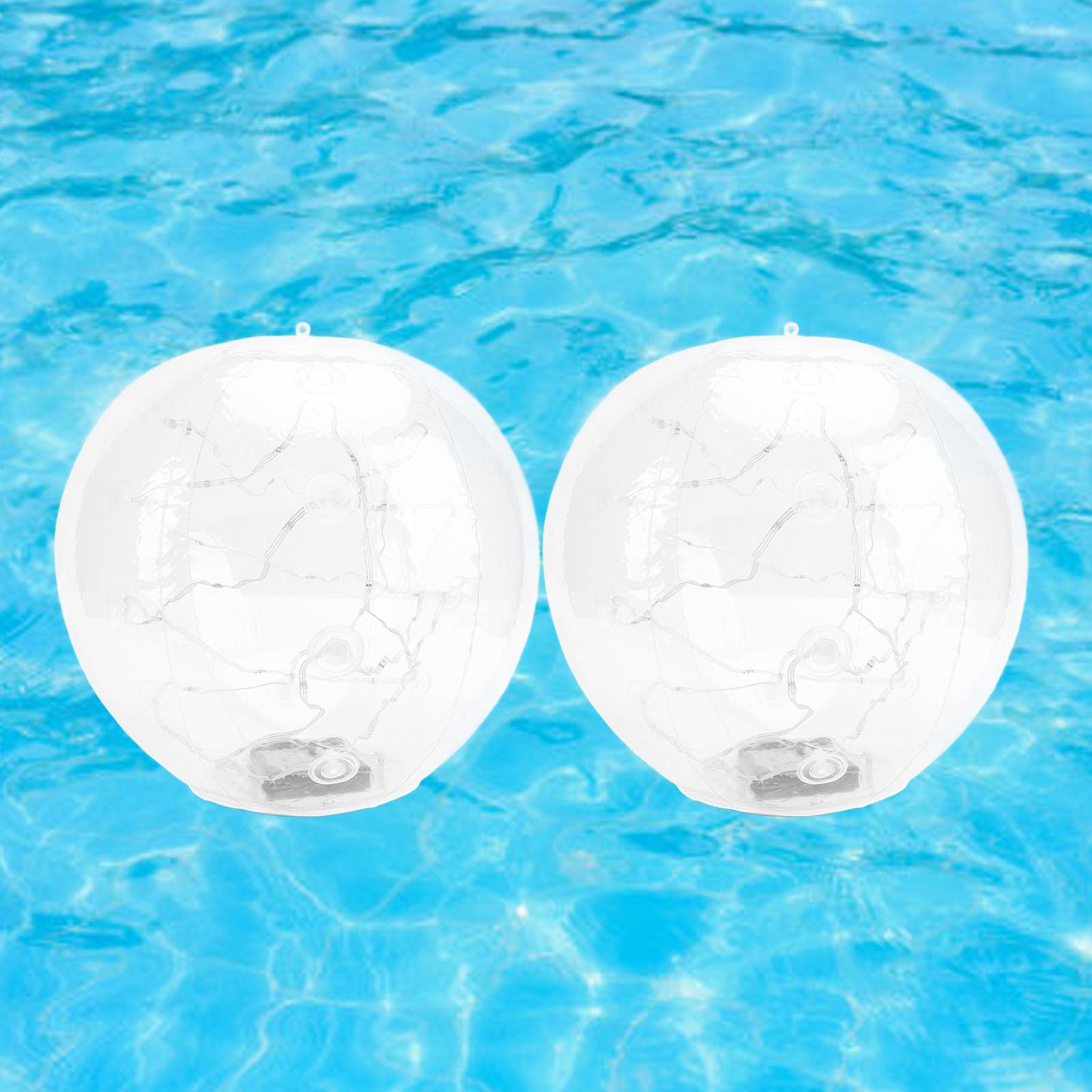 Asixxsix Solarbetriebene Schwimmende Poolbeleuchtung, 13,78 Zoll Schwimmende Ball-Poolbeleuchtung, IP68 wasserdichte Schwimmende Solarbeleuchtung für Pool, Teich, Außenbereich, (Colorful)