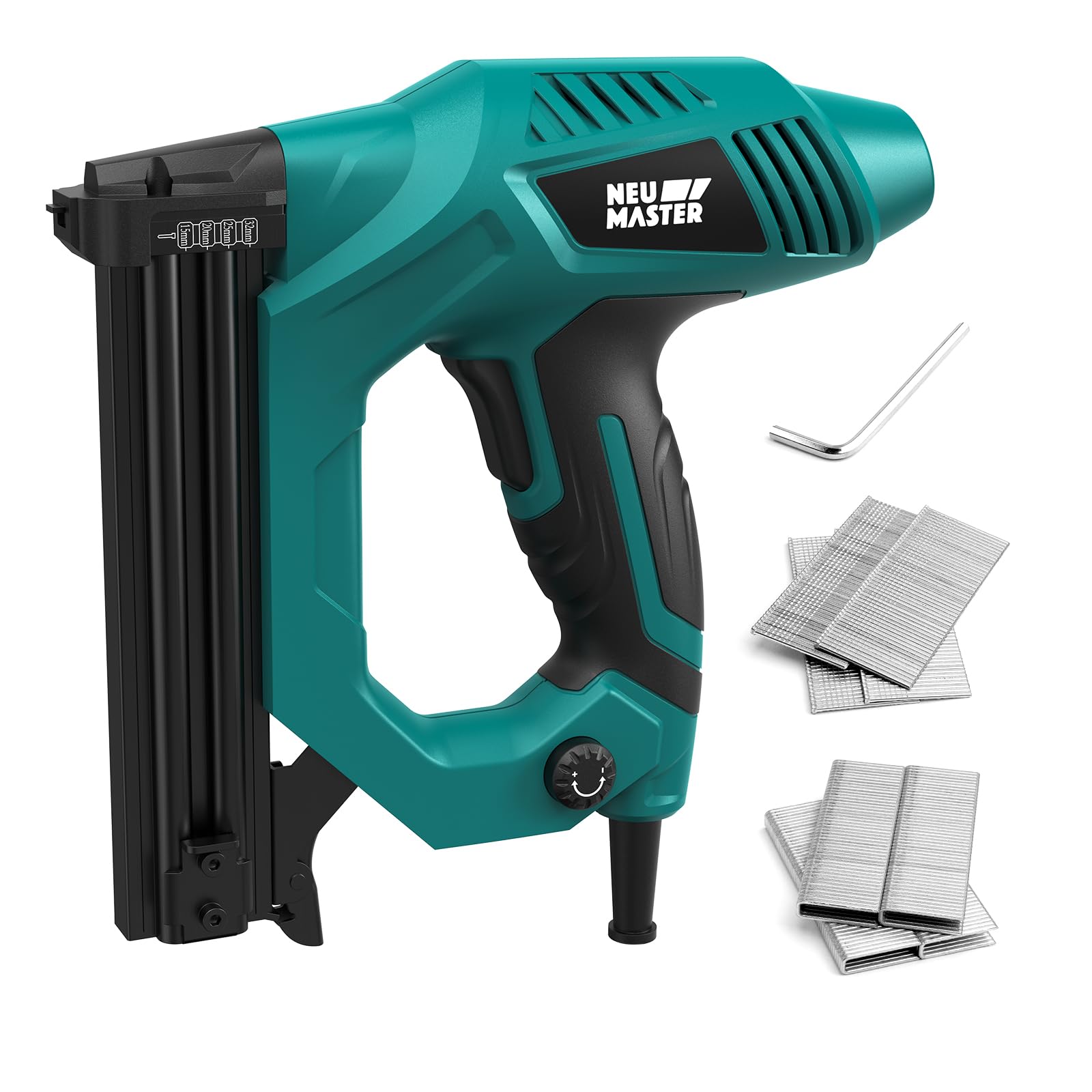 NEU MASTER Electric Nail Gun/Staple Gun,Brad Nailer for Upholstery Carpentry & Woodworking Projects