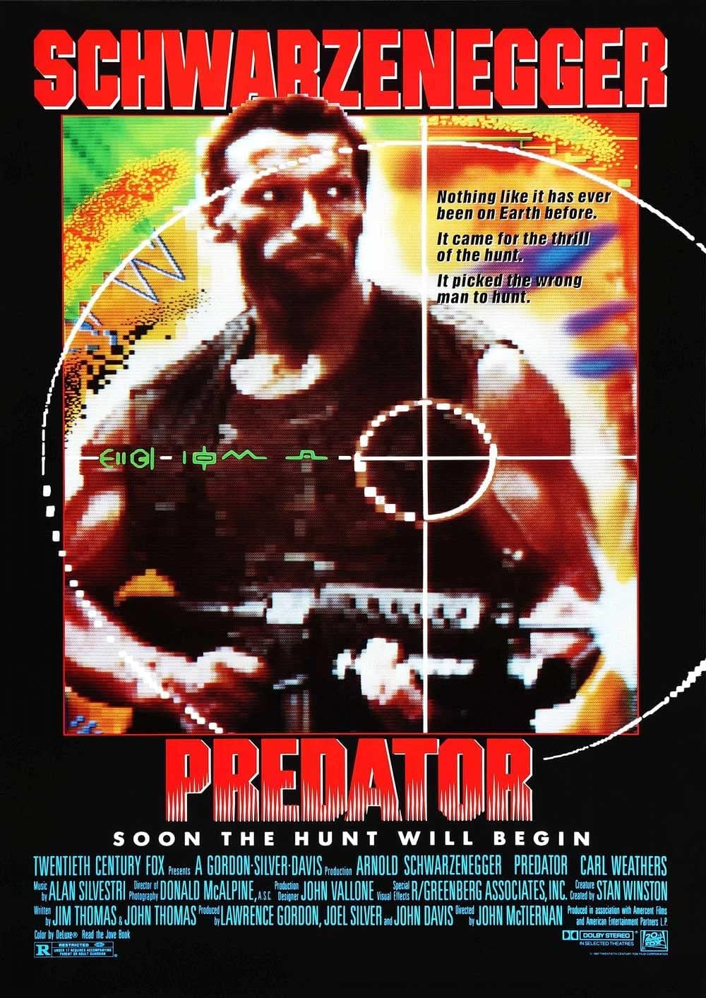Predator Arnold Schwarzenegger movie Poster/Print/Picture 1988 Wall Art (A1 594 x 841mm)