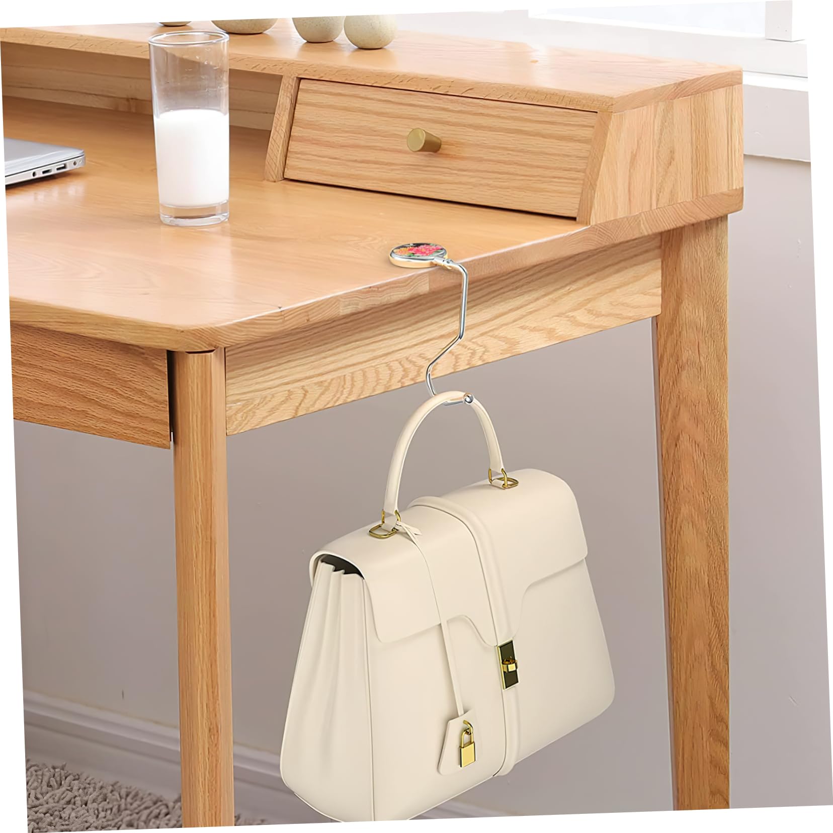 Ipetboom Gancio Portatile Per Borse Tavolo Supporti Per Appendiabiti Per Handbag E Piccoli