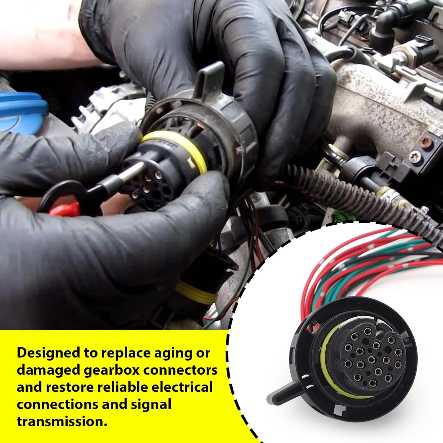 16-Pin Transmission Connector Plug Pigtail Harness Replace 420973716