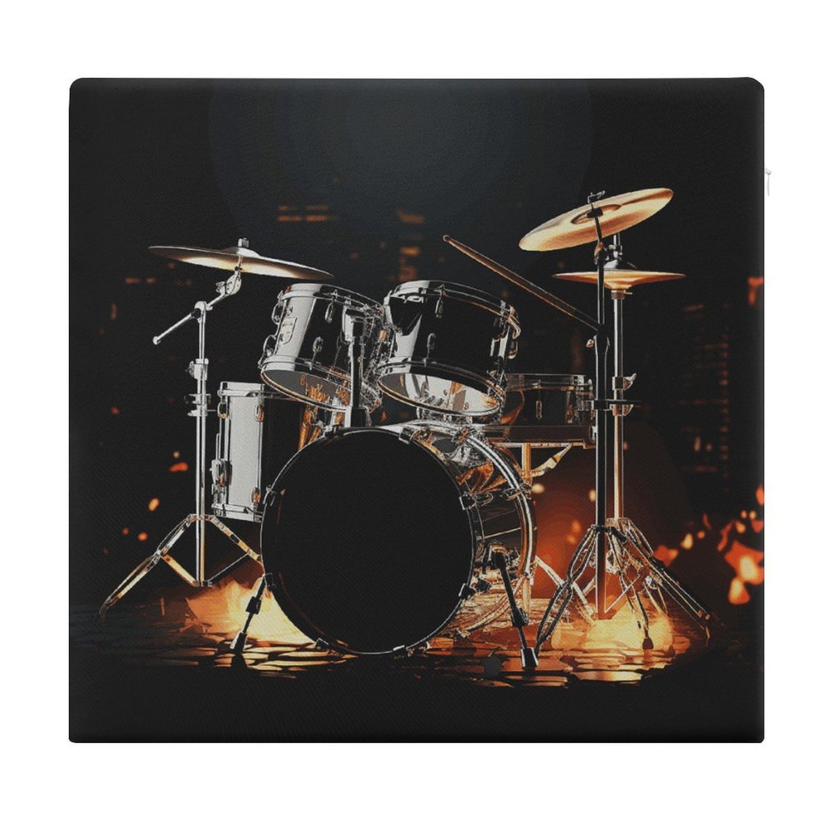 JTREHY Drummer Chair Cushions Non-Slip Bar Stool Cushions Ultra Soft Warm Memory Foam Meditation Cushion Removable Large Square Seat Cushions for Dining Chair 15x14In