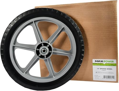 Miniatura 4 de Maxpower 335110 Rueda de plástico con radios de 14" x 1.75" con banda de rodadura de diamante