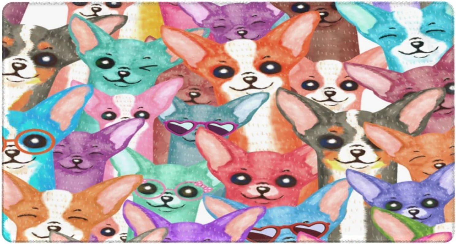 Cute Chihuahua Dogs Puppy Colorful Mouse Pads Keyboard