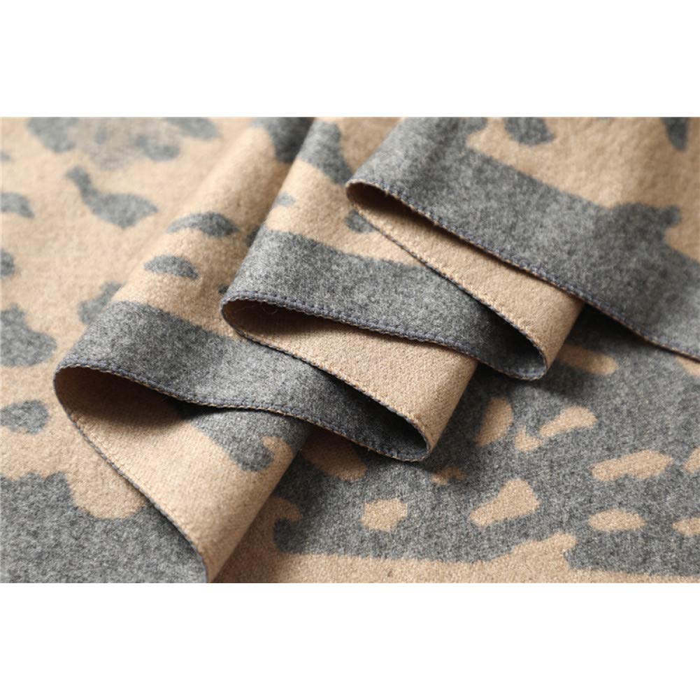 Bufanda Bufandas con Estampado De Leopardo Mujer Bufanda De Cachemir De Invierno Borlas De Moda Chal Y Abrigo Espesar Calentador Pashmina Manta Bufanda