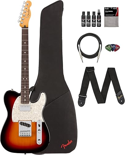 Miniatura 25 de Fender Player II Telecaster - Paquete color caramelo claro con estuche, correa, cable, paquete de 3 púas y kit de limpieza para guitarra