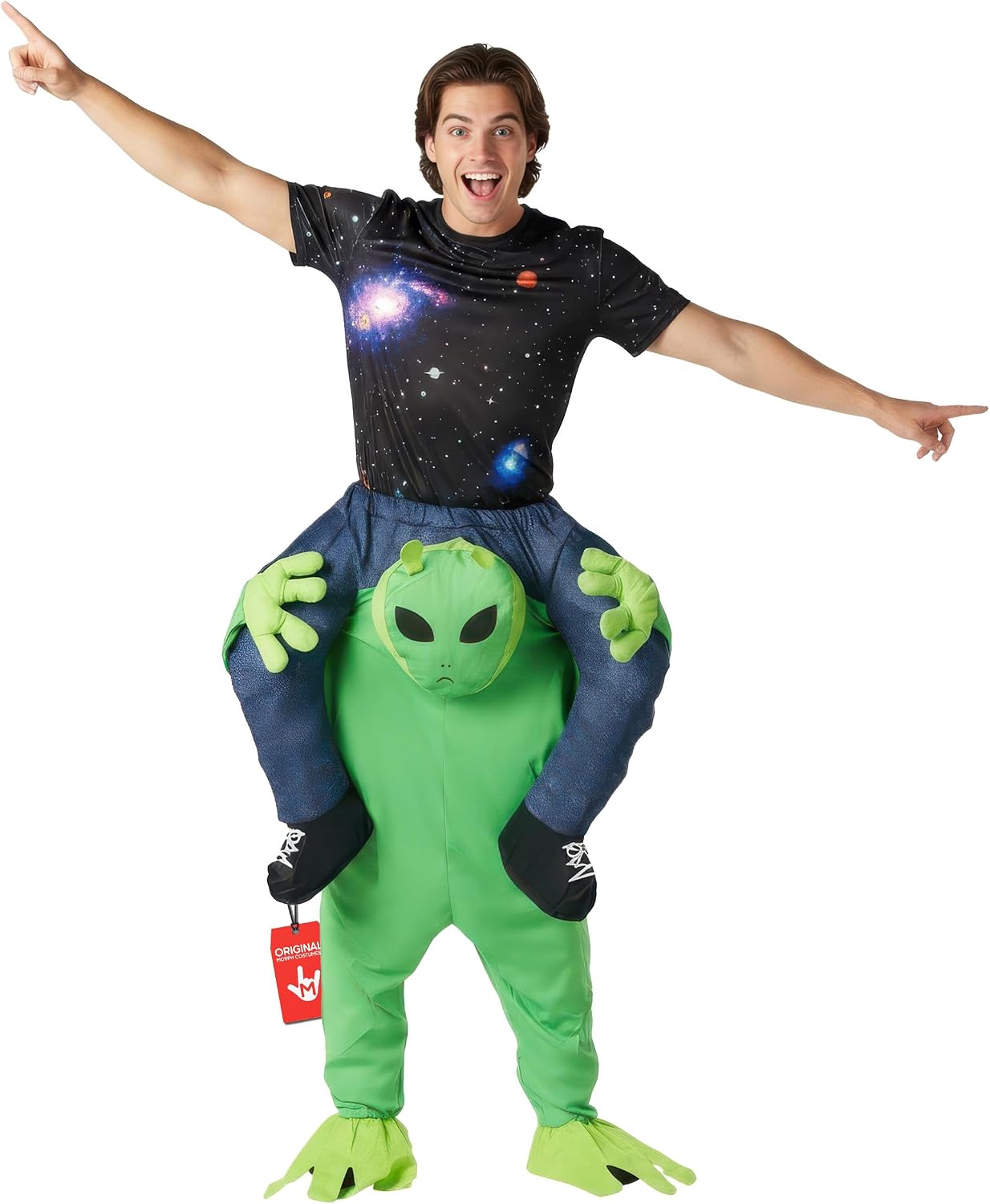 Morph Alien Piggyback Costume, Alien Costume Adult, Piggyback Adult Costume, Halloween Costumes for Men