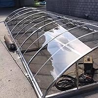 Vista 3 de Clear Acrylic Plastic Safety Sheet for Shed Windows,Polycarbonate Sheets,Clear Roofing Cladding,Glass Replacement,for Greenhouse Canopy Carport
