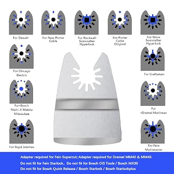 14pcs Oscillating Scraper Blades 2 Inch, Universal Oscillating Tool Multitool Rigid Scraper Blades for Carpet Tile Adhesives