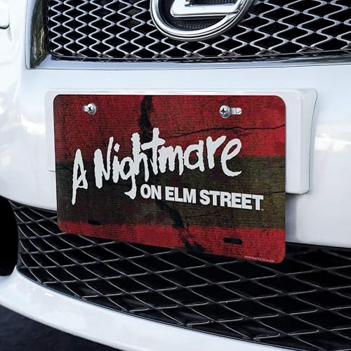 Miniatura 2 de GRAPHICS & MORE Placa de matrícula de metal con logotipo de A Nightmare on Elm Street