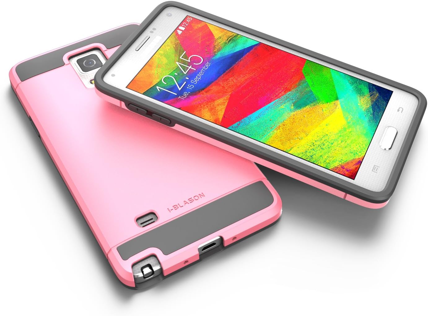 i-Blason Galaxy Note 4 Case, Unity Series 2 Layer [Ultra Slim] Armored Hybrid Cover for Samsung Galaxy Note 4 [SM-N910S / SM-N910C] with Inner Soft Case and Hard Outter Shell (Pink)