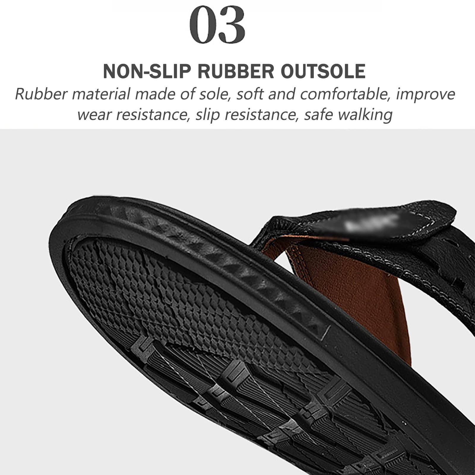 Infradito Uomo Scarpe da Spiaggia e Piscina Sandali Pantofole Ciabatte da Mare Antiscivolo Gomma Suola(Size:39 EU,Color:Nero)