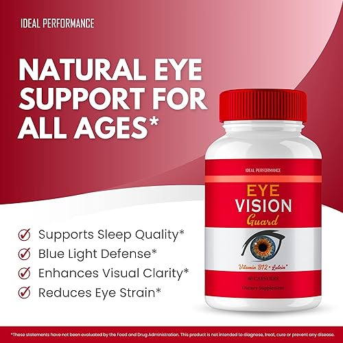 Miniatura 6 de Eye Vision Guard - Cápsulas de suplementos para la salud ocular, píldoras de vitaminas oficiales para la visión ocular, máxima fuerza, todo natural,