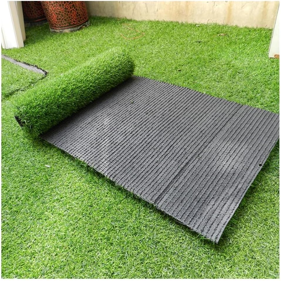 Artificial Grass Turf Rug 1x10m Roll - 20mm Thick Fake Grass Carpet for Patio, Garden, Balcony, School & Outdoor Use (Size: 1x3m)