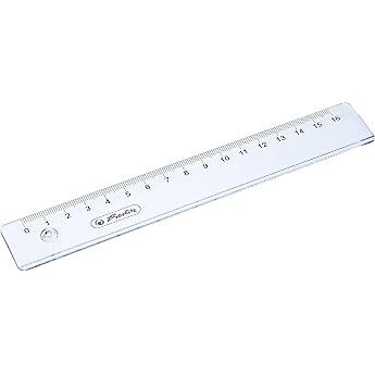 Herlitz 8700601 16 cm Transparent Plastic Ruler
