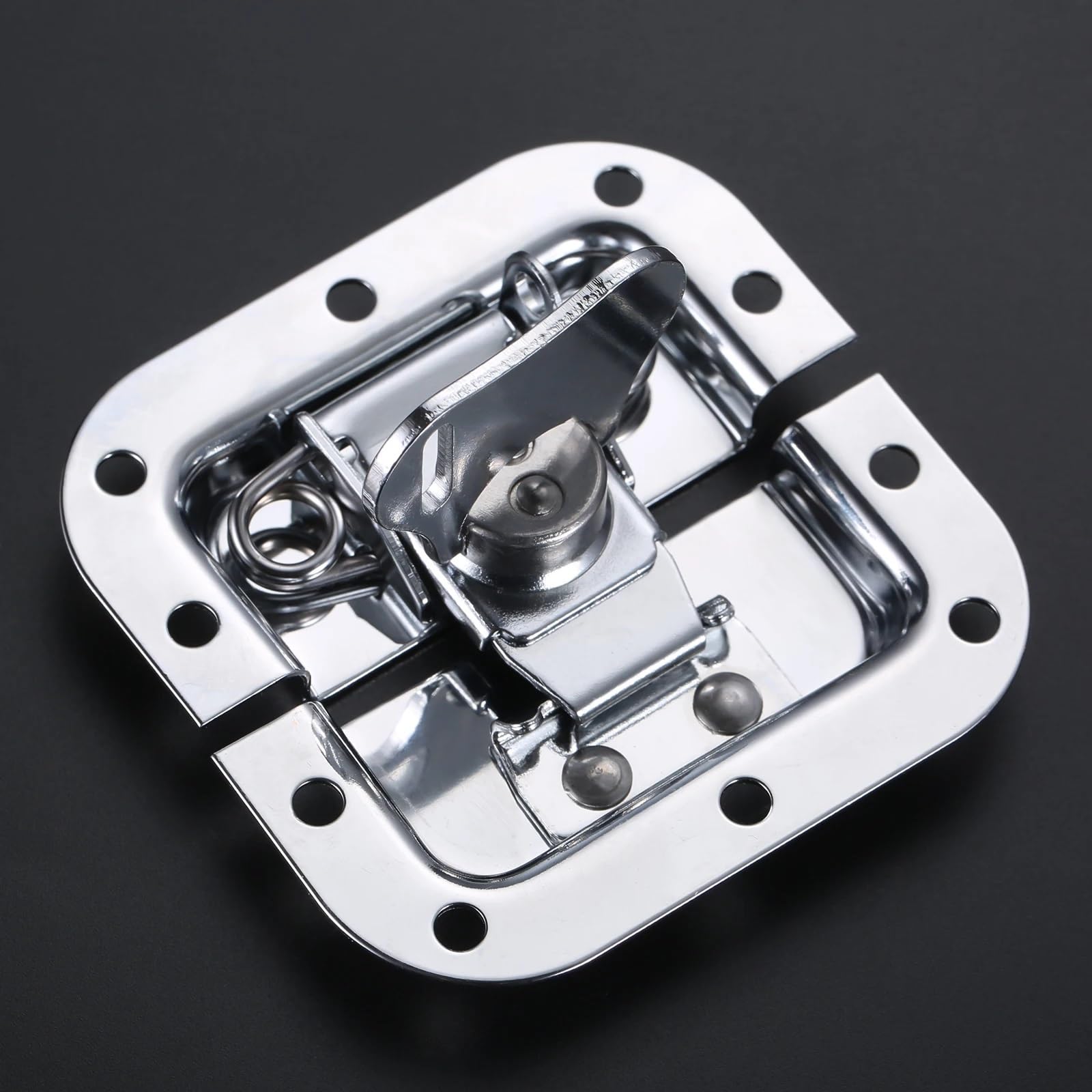 Metal Twist Latch Box Hasps Buckle for Aluminum Tool Case Air Buckle Toolbox Locked 82x77mm 2Pcs