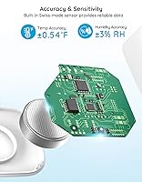 Vista 2 de Govee Termómetro higrómetro Bluetooth, termómetro inalámbrico, mini sensor de humedad con alerta de notificación, almacenamiento y exportación