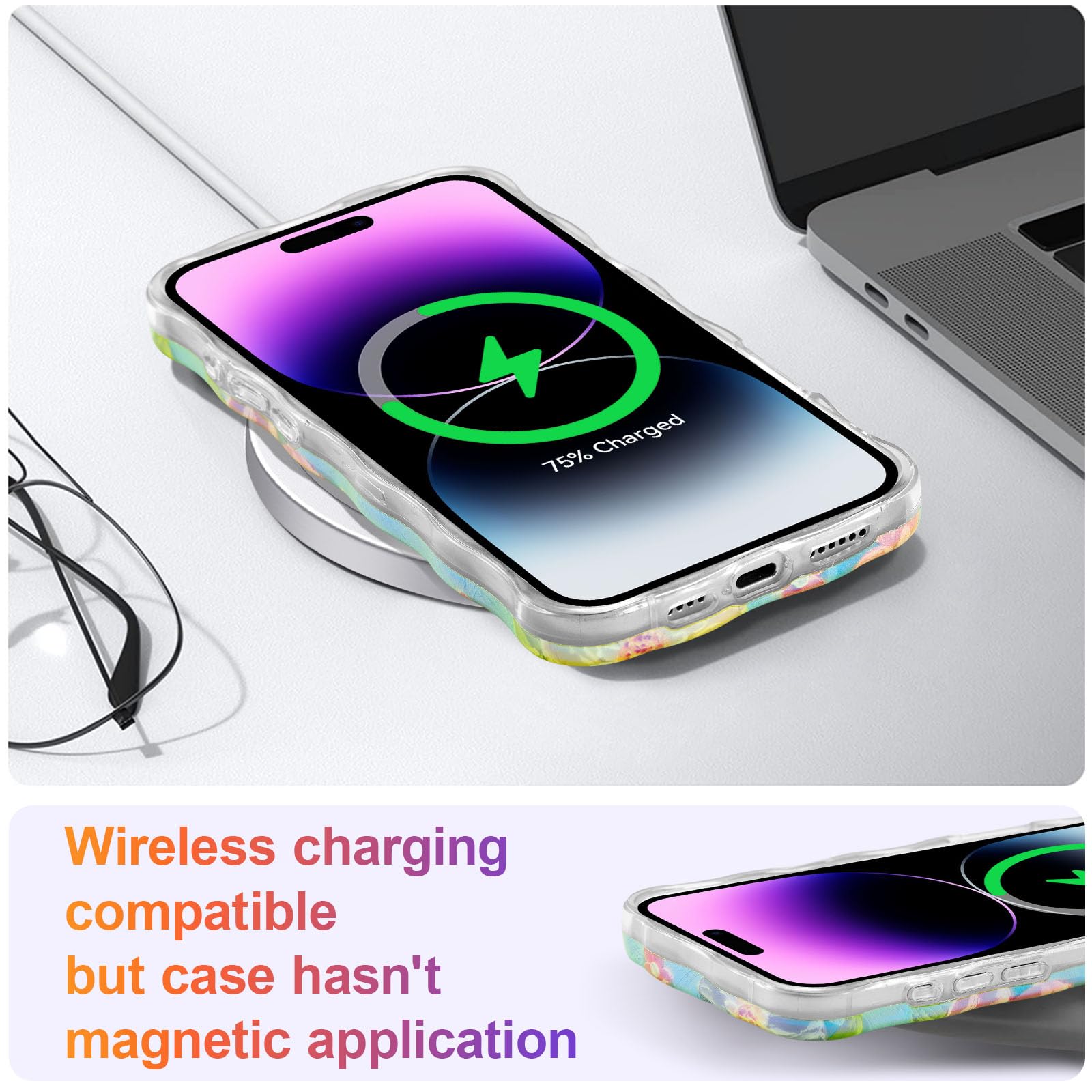 Amazon.co.jp: EYZUTAK iPhone 14 Pro Max用ケース カラフル レトロ