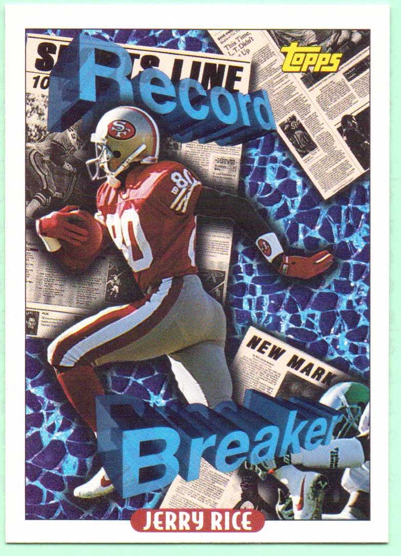 Amazon.com: Jerry Rice 1993 Topps Record Breaker #2 - San