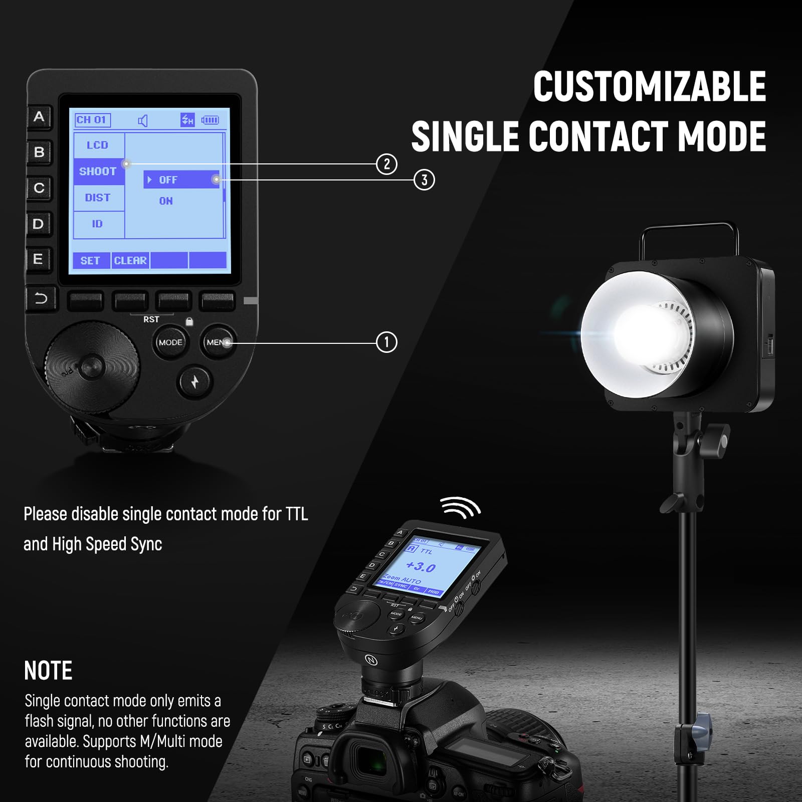Amazon.com : NEEWER Q4 400Ws Studio Flash Outdoor Strobe 2.4G TTL 