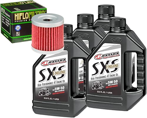 RAD Powersports Kit de cambio de aceite y filtro para Kawasaki 2003 KFX 400 SXS sintético 5W-40