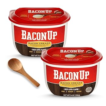 Amazon.com: Bacon UpⓇ Bacon Grease for Cooking - 14 Ounce