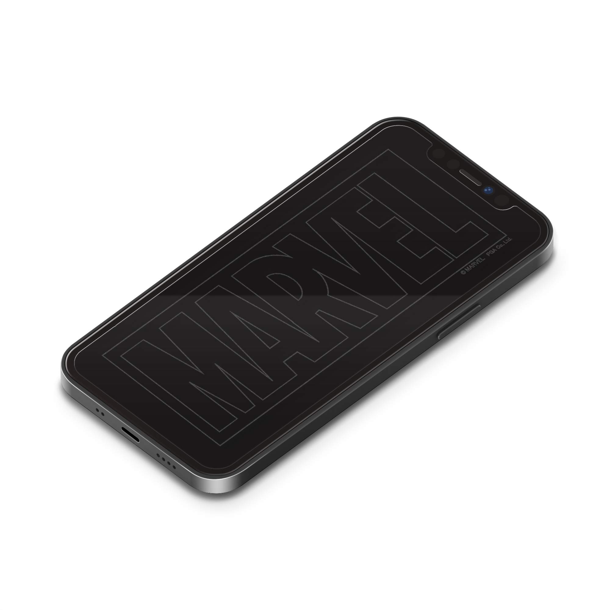 Premium Style iPhone 12 mini用 液晶保護ガラス ［ロゴ］ PG-DGL20F01MVL