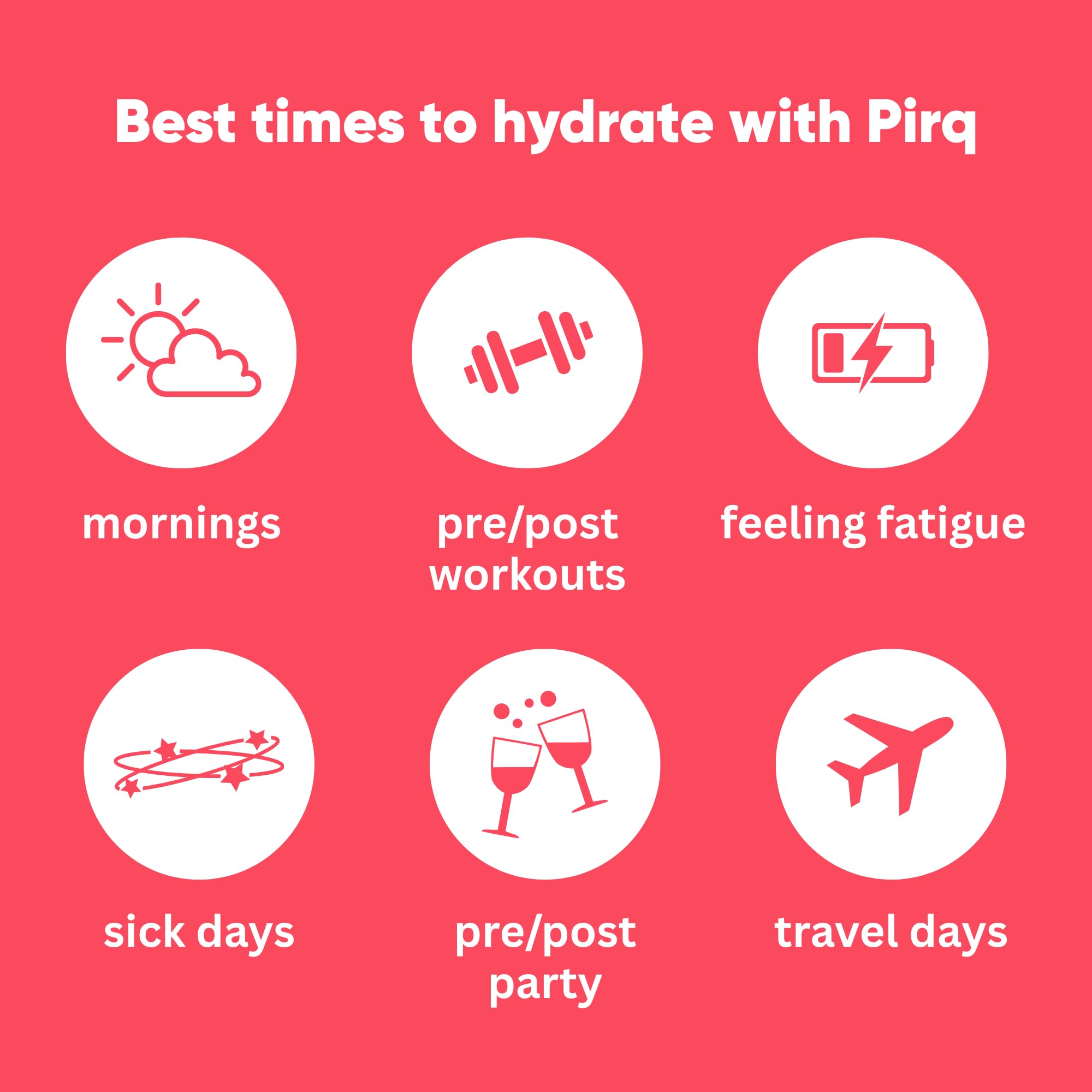 Pirq Hydration - Watermelon - Hydration Powder Packets | Electrolyte Drink Mix | Curcumin | B Vitamins | Zero Sugar | Keto Friendly | 10 Sticks thumbnail 4
